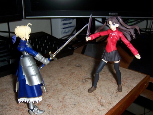 Picture 10 in [Rin Tohsaka and Saber Figmas]